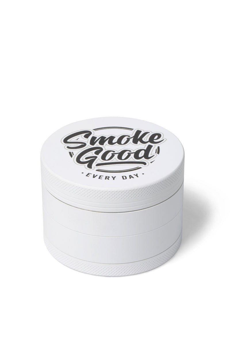 SmokeGood Signature Grinder – White/Gold Core