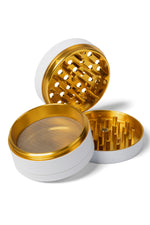 SmokeGood Signature Grinder – White/Gold Core