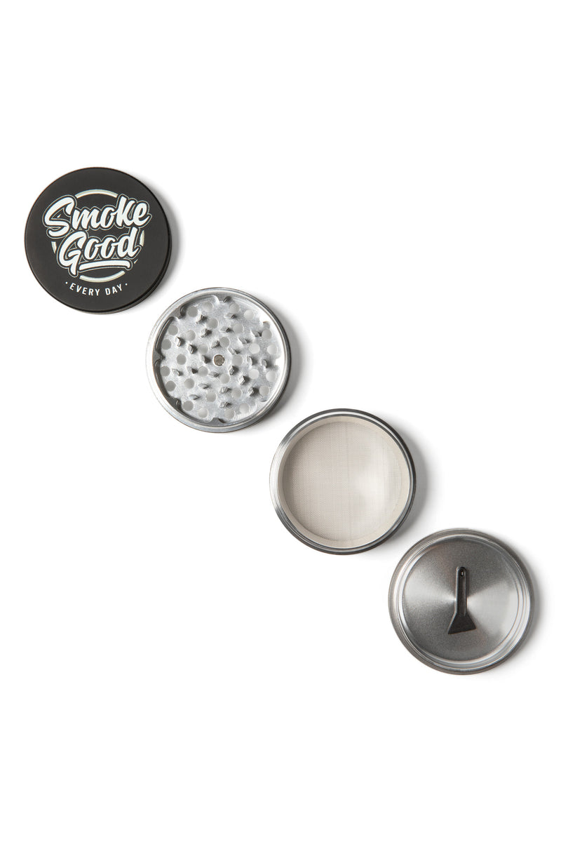 SmokeGood Signature Grinder – Black/Chrome Core
