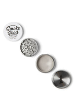 SmokeGood Signature Grinder – White/Chrome Core