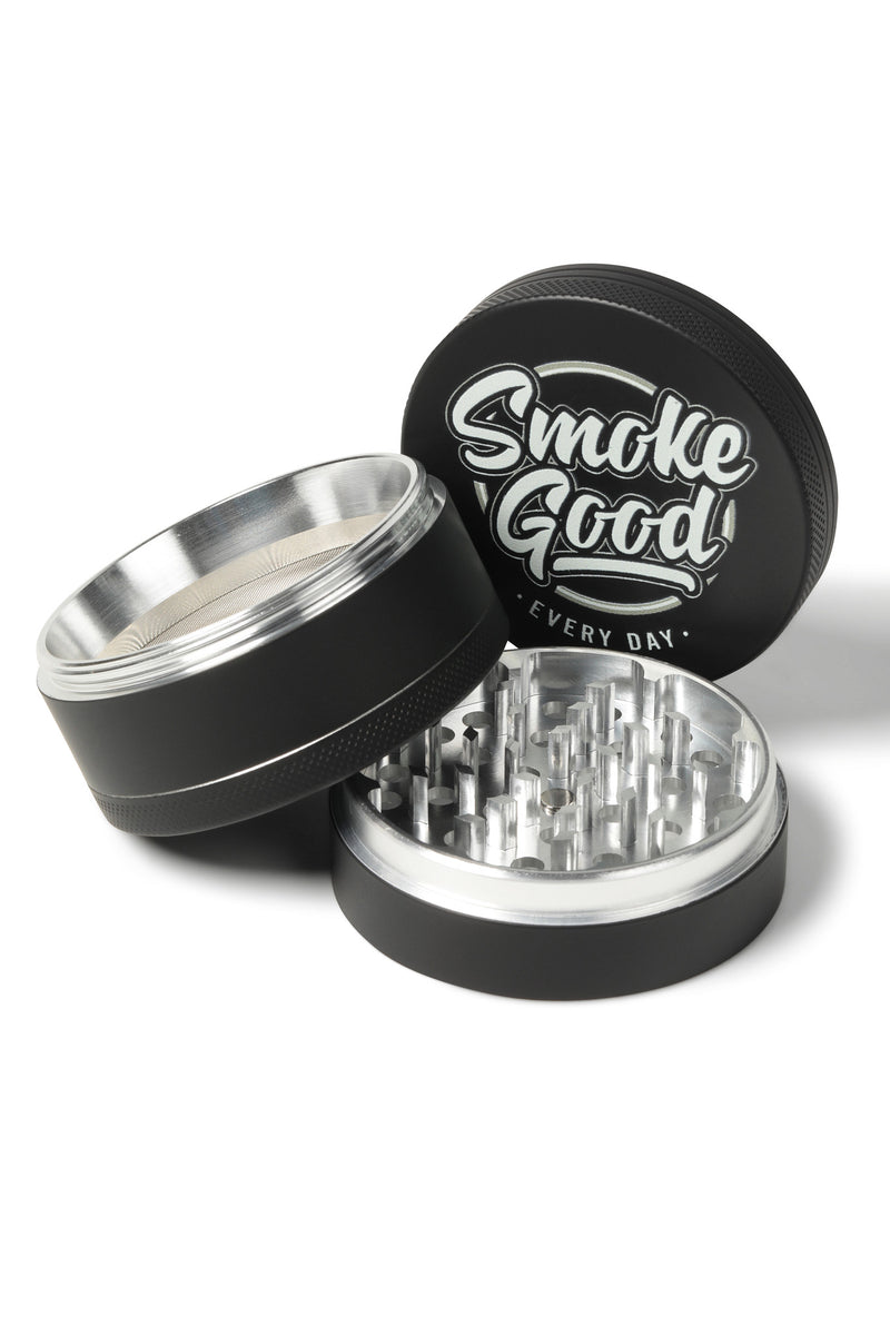 SmokeGood Signature Grinder – Black/Chrome Core