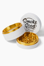 SmokeGood Signature Grinder – White/Gold Core